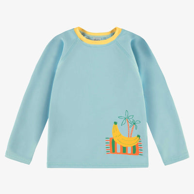T-shirt de bain bleu avec illustration, enfant