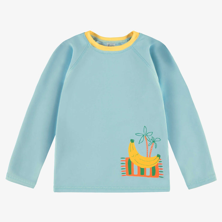 T-shirt de bain bleu avec illustration, enfant