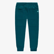 Dos du pantalon turquoise style jogger, enfant 
