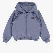 Veste à capuchon bleue, enfant