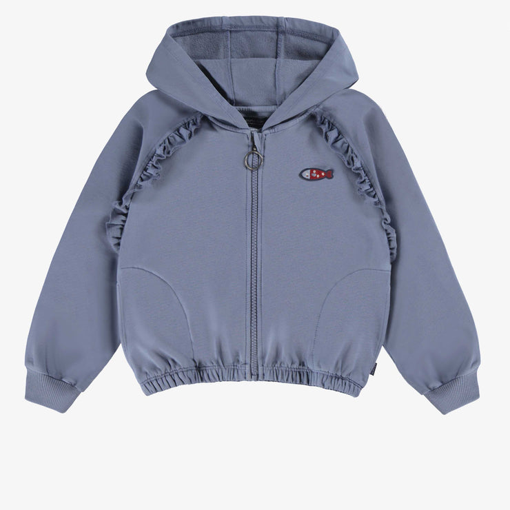 Veste à capuchon bleue, enfant