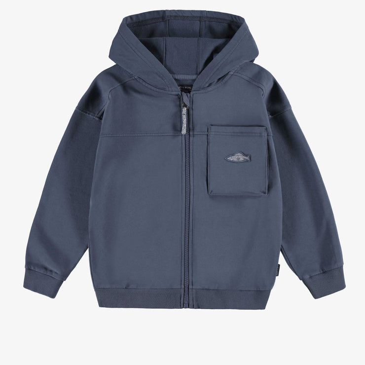 Veste à capuchon bleu marine, enfant
