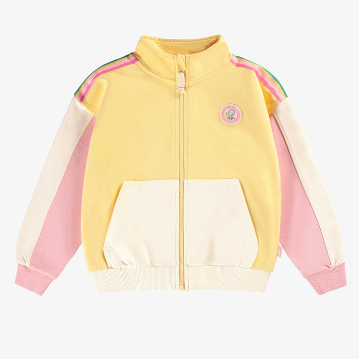 Veste jaune en coton français, enfant