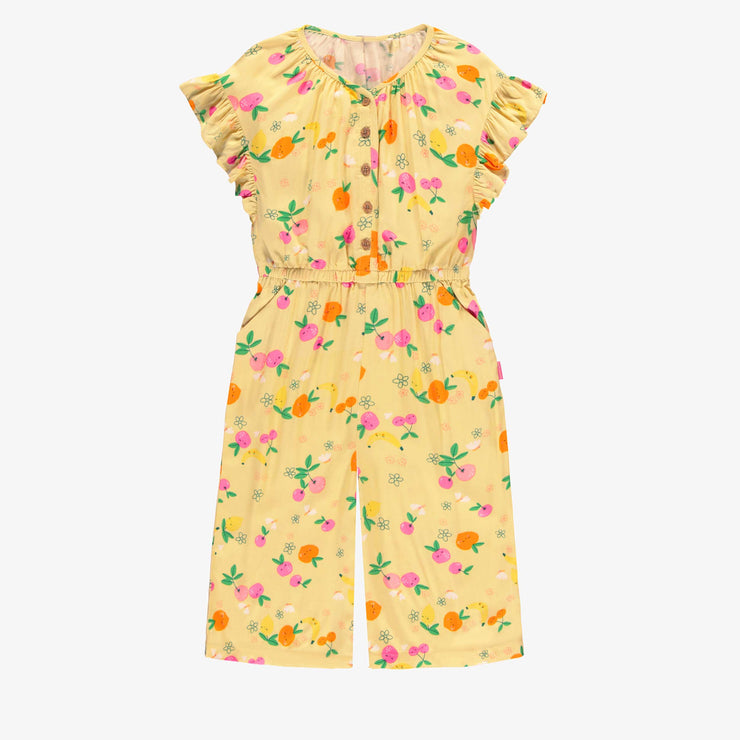 Combinaison jaune en viscose à motifs de fruits, enfant