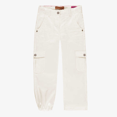 Jean crème à poches cargo, enfant