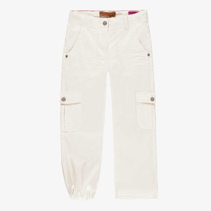 Jean crème à poches cargo, enfant