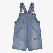 Salopette en denim bleu pâle avec broderie, enfant 