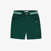 Short vert en lin et coton, enfant