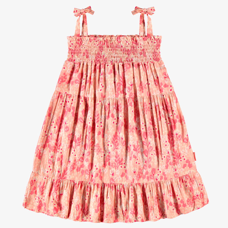 Robe rose à motif floral, enfant
