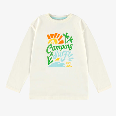 T-shirt crème avec illustration, enfant