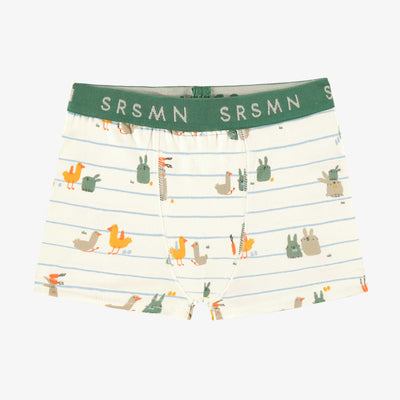 Boxer crème à motifs de Pâques, enfant
