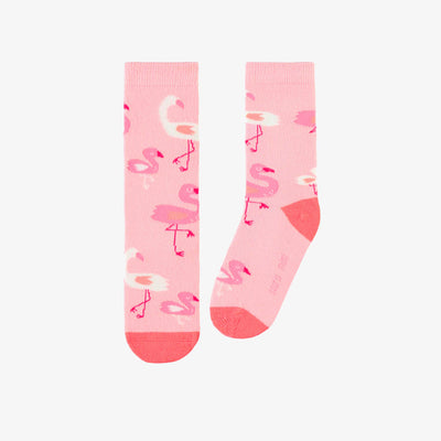 Chaussettes roses à motifs, enfant