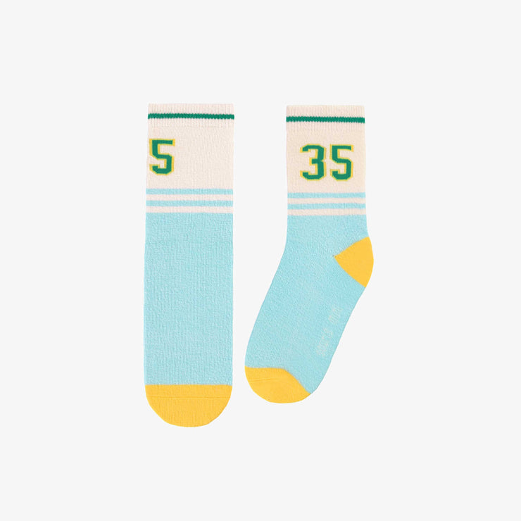 Chaussettes bleu et crème, enfant