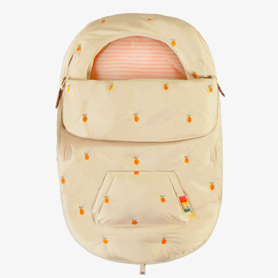 Housse de coquille d’auto crème à broderies, naissance