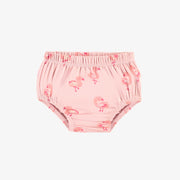 Bloomer rose en jersey extensible à motifs de flamants, naissance