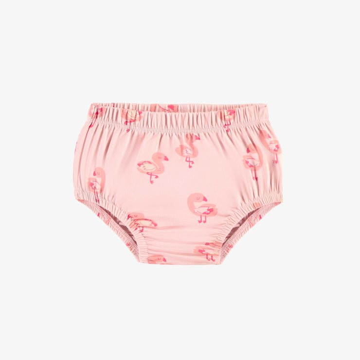 Bloomer rose en jersey extensible à motifs de flamants, naissance