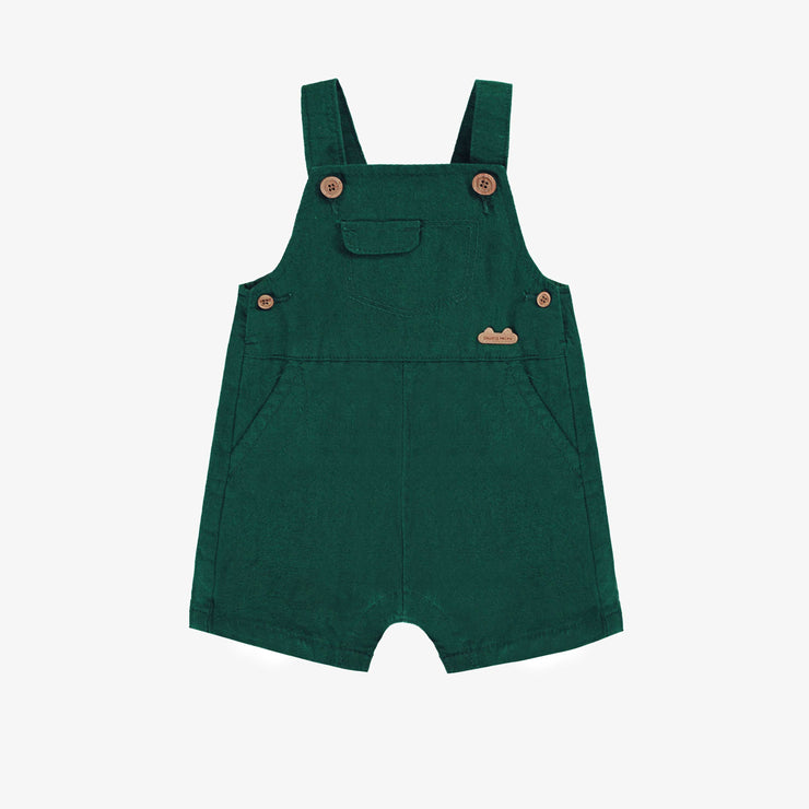 Salopette verte avec bretelles ajustables, naissance