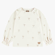 T-shirt crème à motifs, enfant - Souris Mini