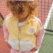 Veste jaune en coton français, bébé